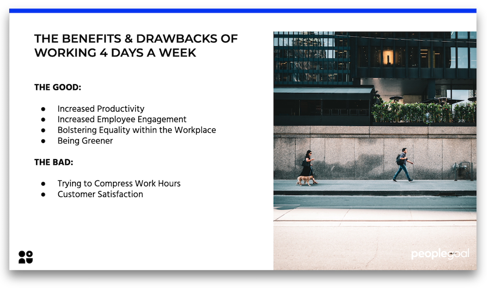 The benefits and drawbacks of working 4 days a week