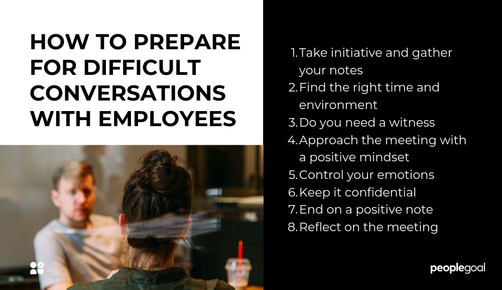 How to prepare for difficult conversations with employees