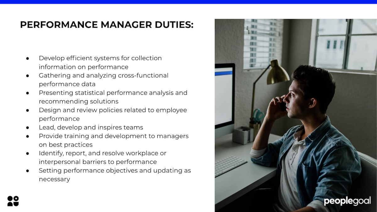 performance manager duties peoplegoal