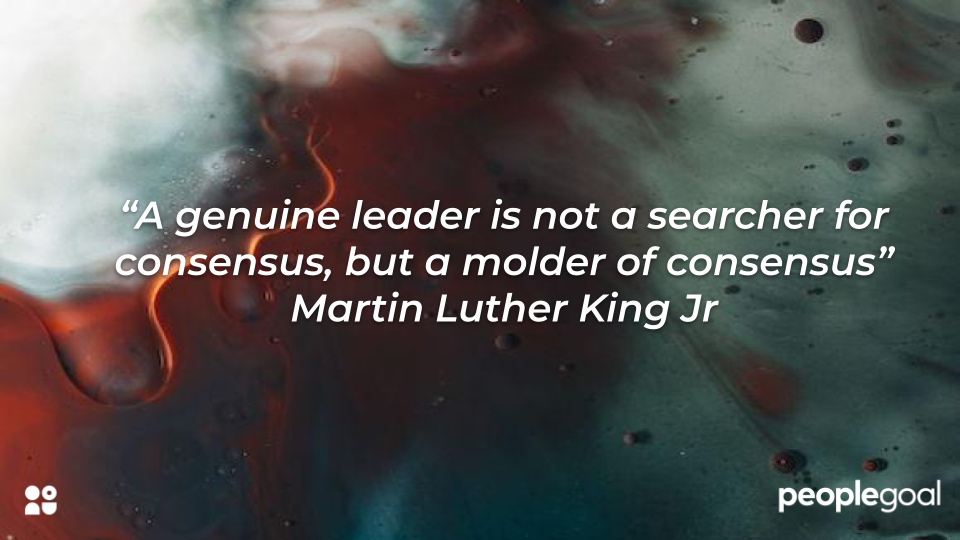 genuine leader - martin luther king quote
